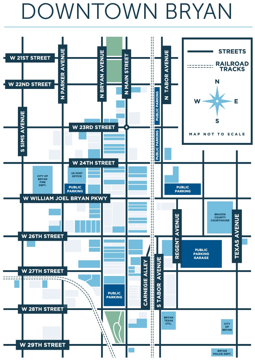 The pickup and dropoff point for Bryan gameday shuttles is Roy Kelly Parking Garage (200 E. 27th St.) in Downtown Bryan.