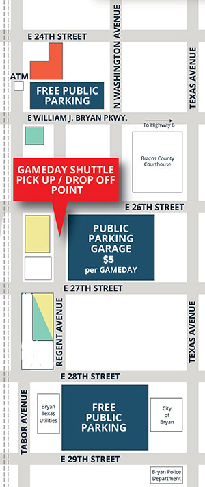 map of parking options